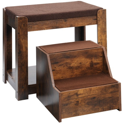 Premium Luxury Multi-Level Pet Bunk Bed with Window Perch and Steps